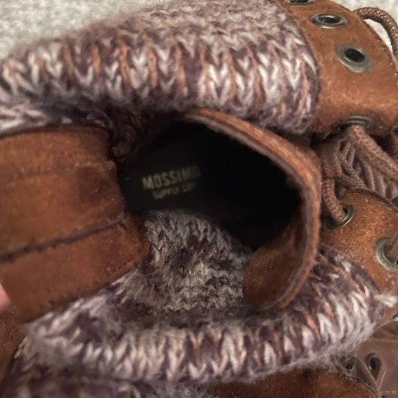 Mossimo Supply & Co Brown Faux Leather Boots Size 6 - Picture 8 of 10